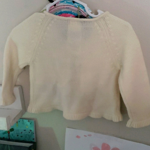 Vintage Baby Guess Girl's Embroidered Cardigan 6/9 Months - Picture 3 of 7